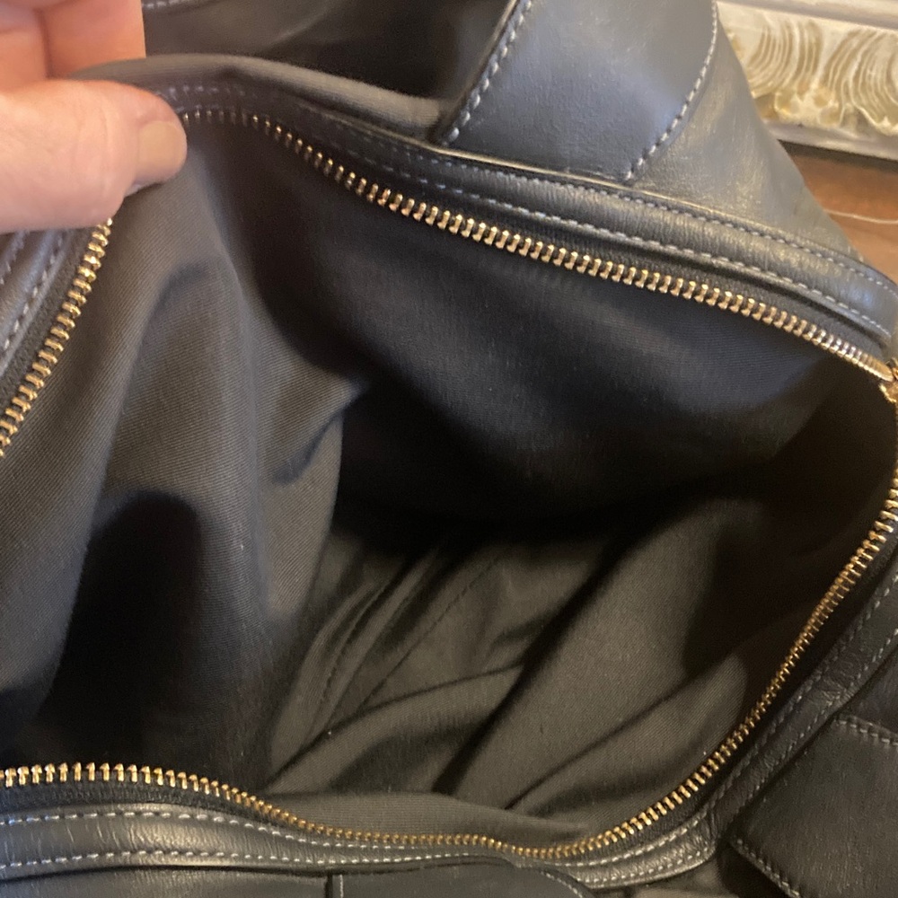 Genuine Coach  Lexy  Legacy Jacquard Blue and Black Checkered Shoulder Bag - Picture 13 of 17